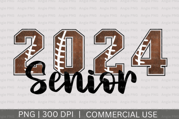 2024 Football Senior PNG: Graphics for Crafts & Content