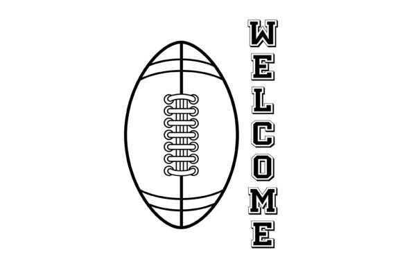 American Football Ball SVG for Crafts & Graphics