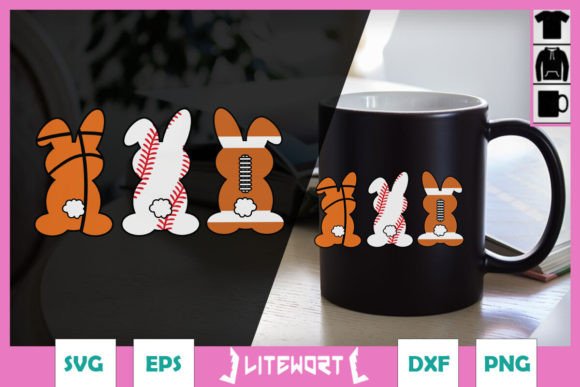 Basketball Baseball Football Easter SVG Graphics