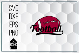 Football Ball with Word Graphics for Crafts