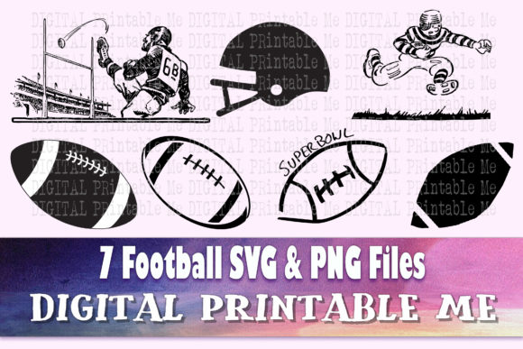 Football Bundle, Silhouette American