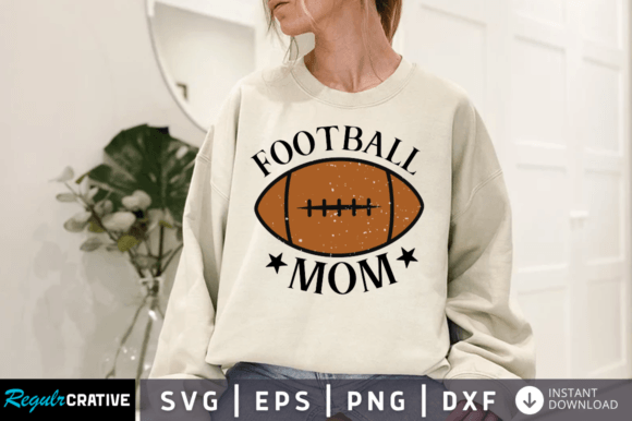 Football Mom SVG Design: Graphics for Crafts & Local Branding