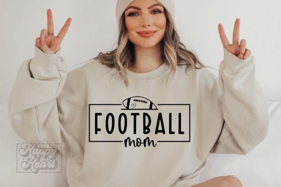 Football Mom SVG – Graphics for Crafts & Commercial Use