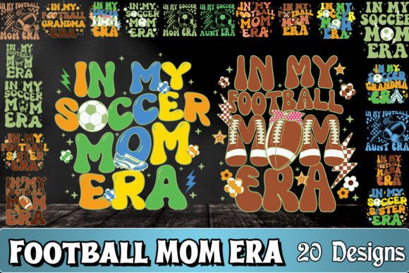 Football Soccer Mom Era SVG Bundle for Crafts & Graphics